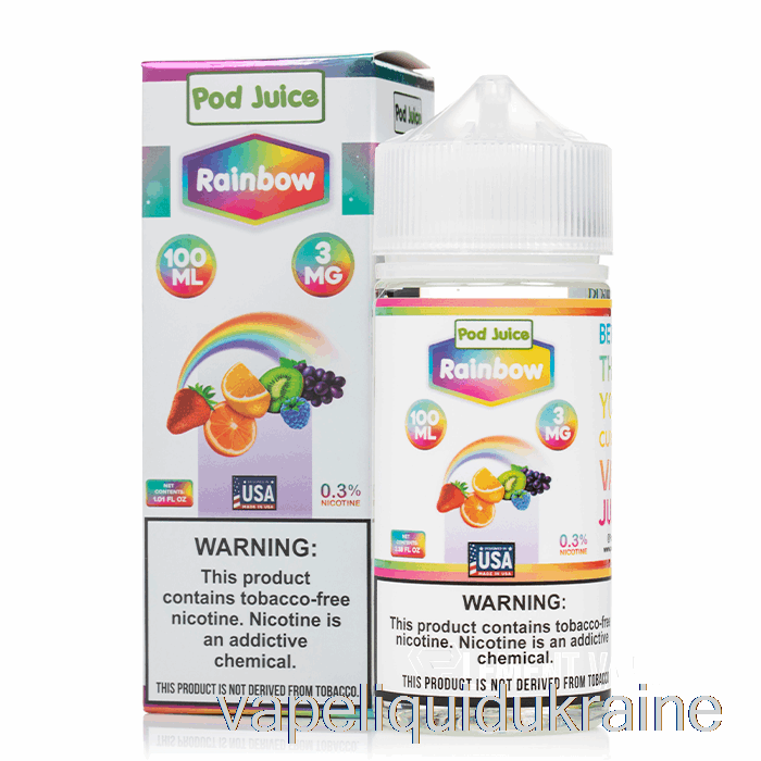 Vape Ukraine Rainbow - Pod Juice - 100mL 3mg